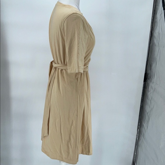 Lululemon Cotton Wrap-Front T-Shirt Dress Prosecco Pima Cotton - Picture 6 of 13